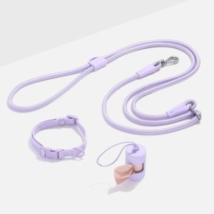Quick-Release Collar + Hands-Free Rope Leash Walk Kit