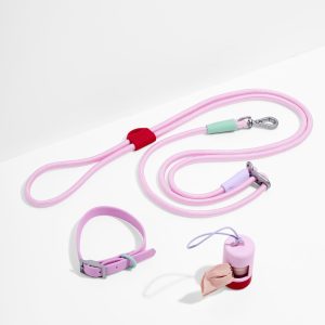 Waterproof Collar + Hands-Free Rope Leash Walk Kit