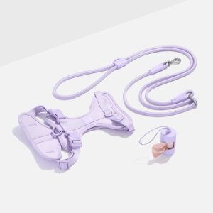 Cushioned Harness + Hands-Free Rope Leash Walk Kit
